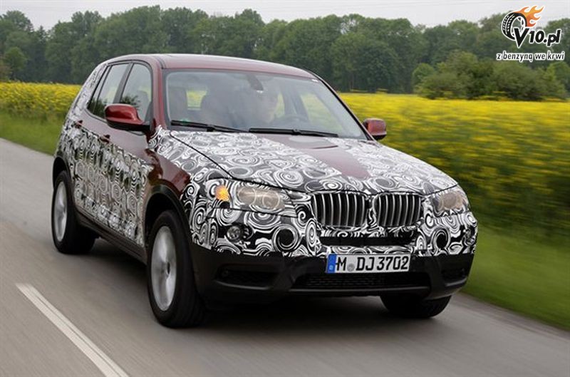 Nowe BMW X3 2011 - model zakamuflowany
