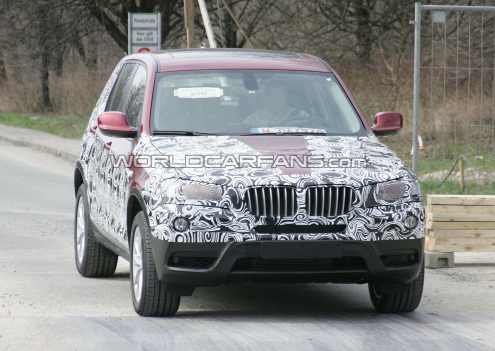 Nowe BMW X3 2011 - zdjcie szpiegowskie
