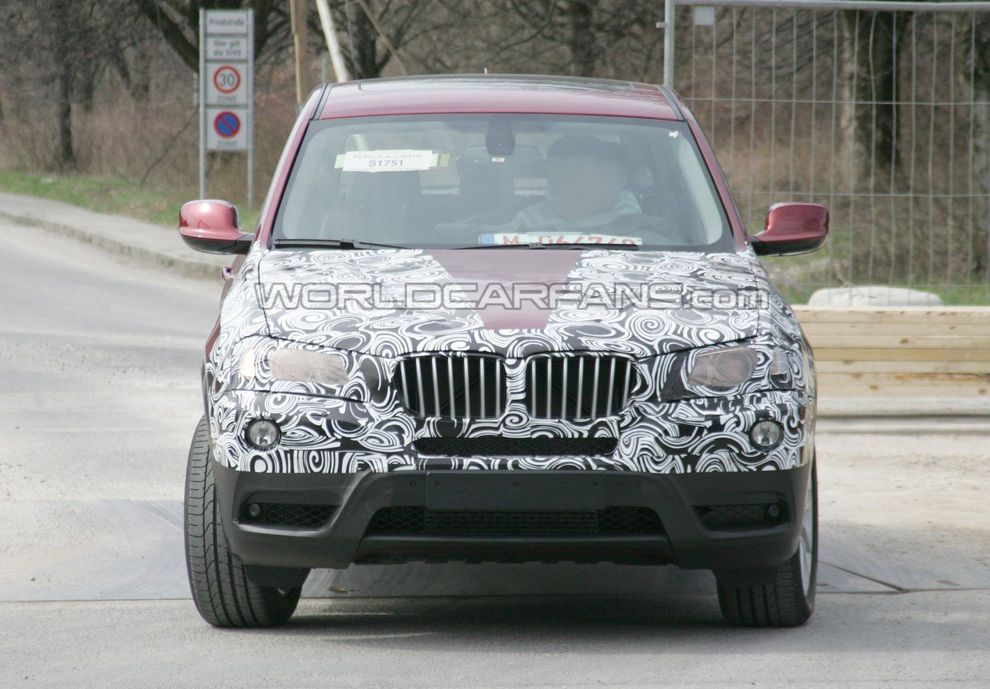 Nowe BMW X3 2011 - zdjcie szpiegowskie