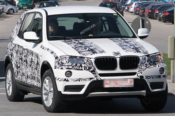 Nowe BMW X3 2011 - zdjcie szpiegowskie