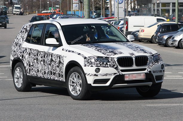 Nowe BMW X3 2011 - zdjcie szpiegowskie