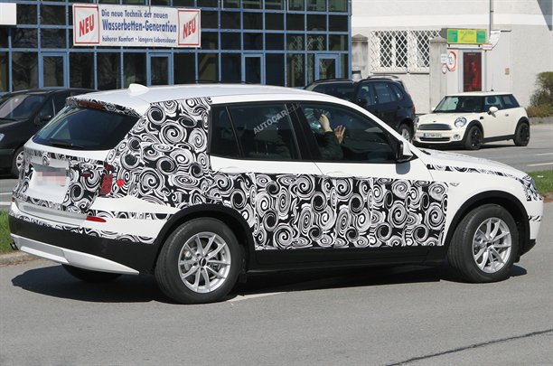 Nowe BMW X3 2011 - zdjcie szpiegowskie