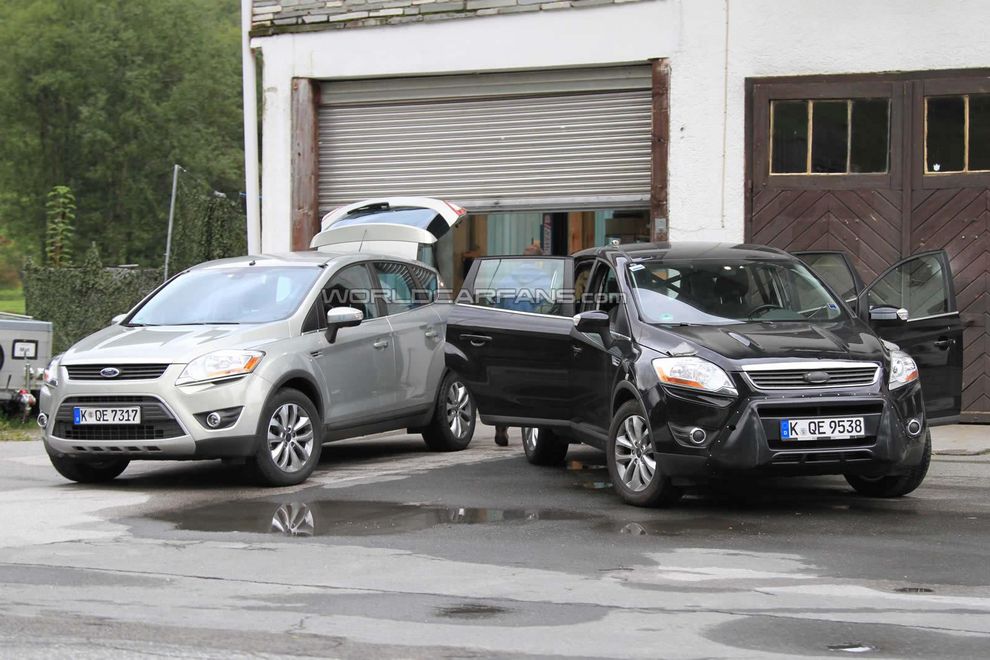 Nowy Ford Kuga 2011 2012 po face liftingu - zdjcie szpiegowskie