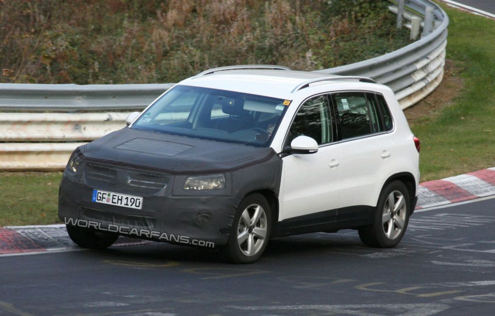 Nowy Volkswagen Tiguan po face liftingu - zdjcie szpiegowskie