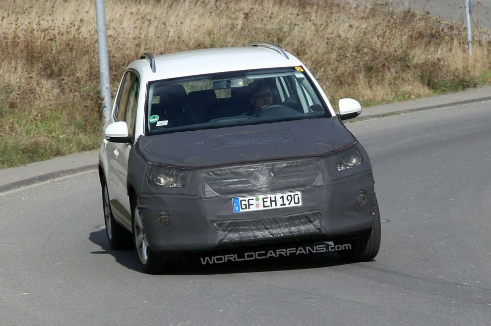 Nowy Volkswagen Tiguan po face liftingu - zdjcie szpiegowskie