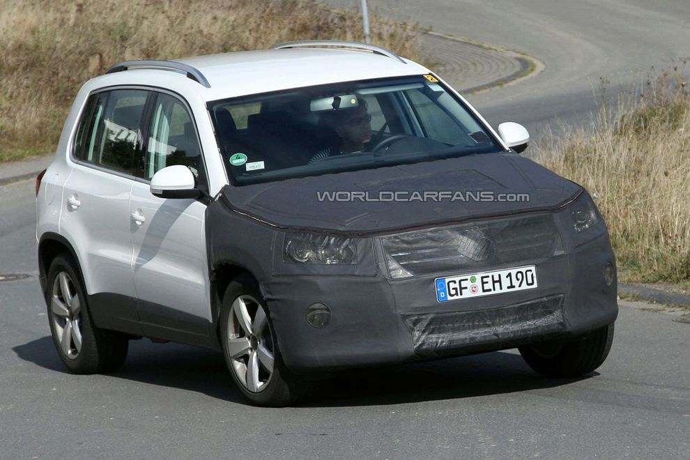 Nowy Volkswagen Tiguan po face liftingu - zdjcie szpiegowskie