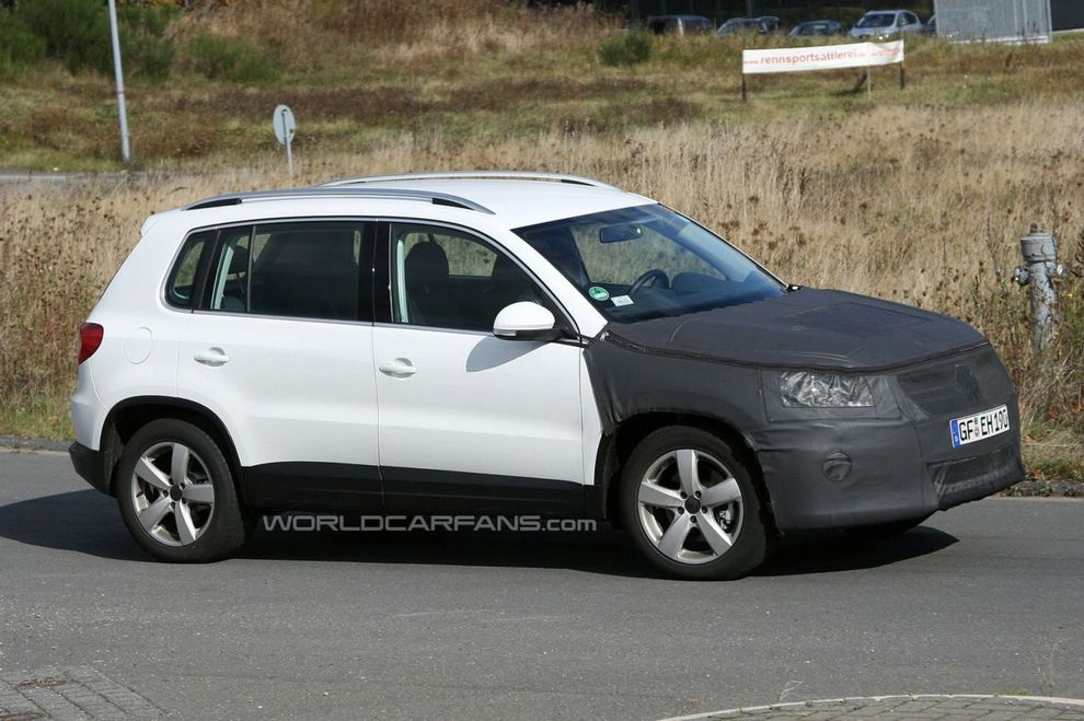 Nowy Volkswagen Tiguan po face liftingu - zdjcie szpiegowskie
