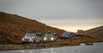 Terenowe Mercedesy na bezdrożach Szkocji