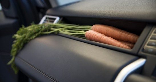 Świąteczna chatka Land Rovera