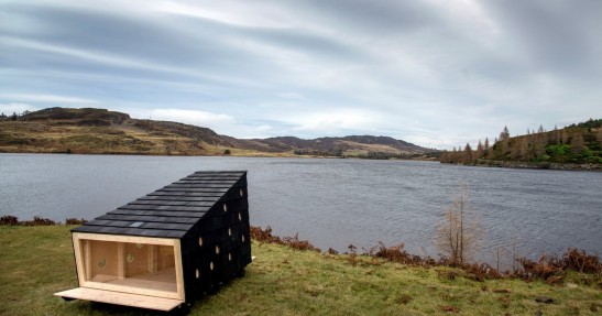 Świąteczna chatka Land Rovera