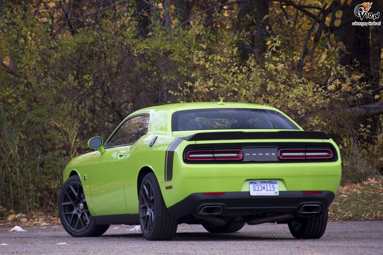 Dodge Challenger RT Scat Pack - limonkowy potwr