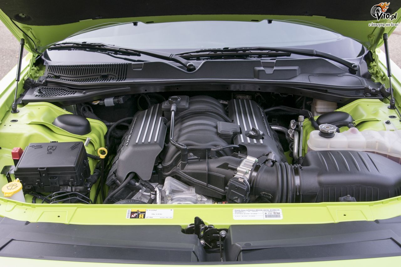 Dodge Challenger RT Scat Pack - limonkowy potwr