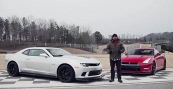 Chevy Camaro Z28 vs. Nissan GT-R Track Edition - pojedynek dwóch...