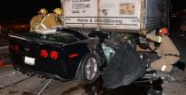 Corvette Z06 wypadek