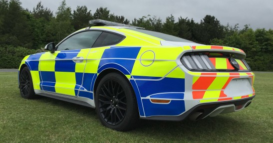 Ford Mustang w barwach brytyjskiej policji