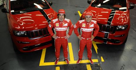 Grand Cherokee SRT8 Rosso Corsa - nowa bryka Alonso i Massy