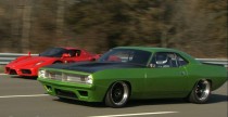 LMC Super 'Cuda vs Ferrari Enzo