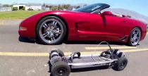Corvette vs elektryczna deskorolka