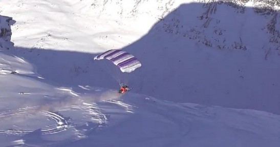 Lot skuterem śnieżnym