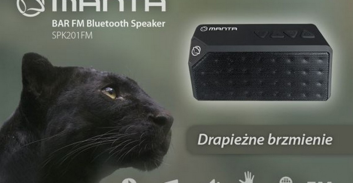 Manta Bar FM Bluetooth Speaker SPK201FM