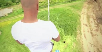 Damien Walters wykonał skok na bungee bez uprzęży