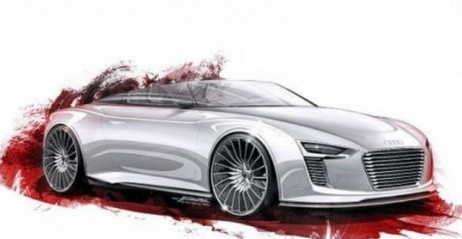 Nowe Audi e-Tron Spyder Concept - szkic