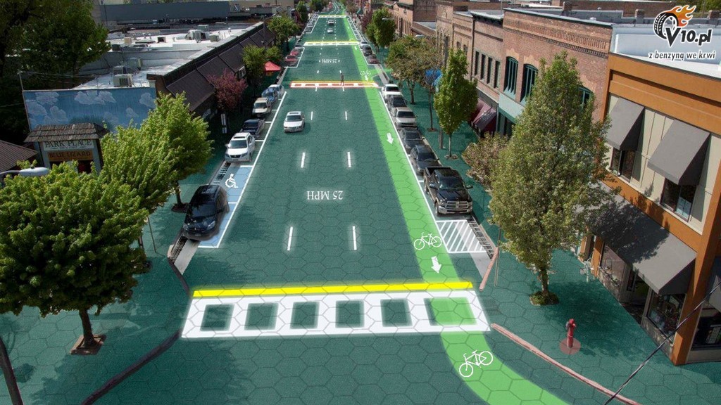 Droga z paneli s�onecznych