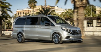 Mercedes EQV Concept wdzięczył się na ulicach Barcelony