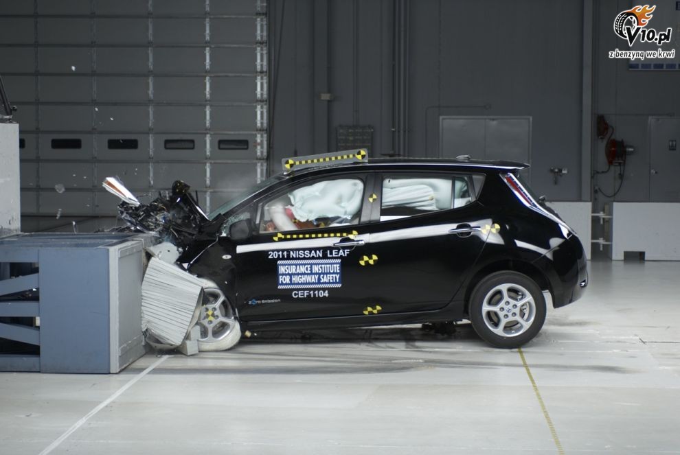 Nissan Leaf - test zderzeniowy