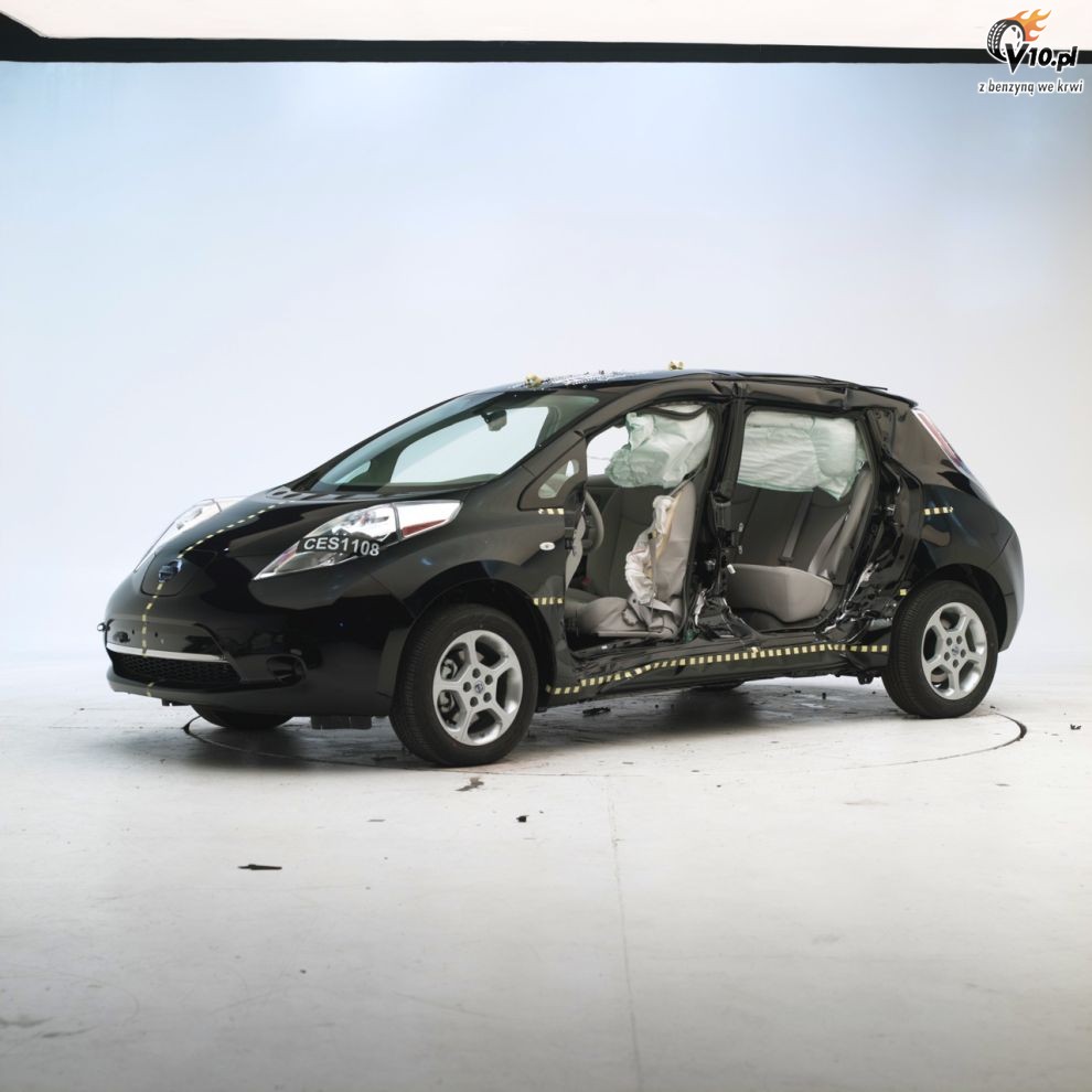 Nissan Leaf - test zderzeniowy