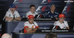 Robert Kubica, Anthony Davidson, Alex Wurz, Felipe Massa, Fernando Alonso