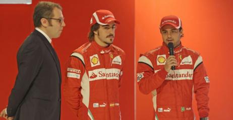 Stefano Domenicali, Fernando Alonso oraz Felipe Massa