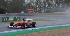 Fernando Alonso podczas testw na Jerez