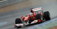 Fernando Alonso podczas testw na Jerez