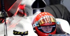 Michael Schumacher podczas testw na Jerez