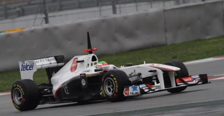 Sergio Perez - testy w Barcelonie