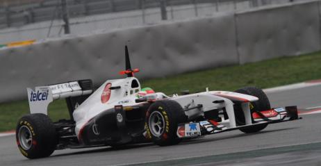 Sergio Perez - testy Barcelona