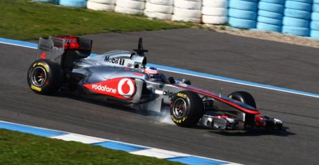 Jenson Button - testy Jerez
