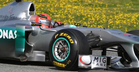 Michael Schumacher - testy Barcelona