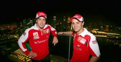 Fernando Alonso i Felipe Massa - GP Singapuru