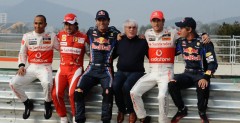Hamilton, Alonso, Webber, Ecclestone, Button i Vettel