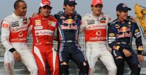 Hamilton, Alonso, Webber, Button, Vettel