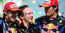 Sebastian Vettel, Christian Horner i Mark Webber