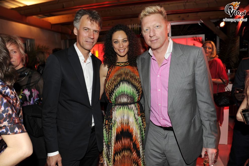Claus-Dietrich Lahrs i Boris Becker z on Lilly o