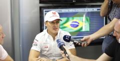 Schumacher: Przesadzilimy z ustawieniami na deszcz