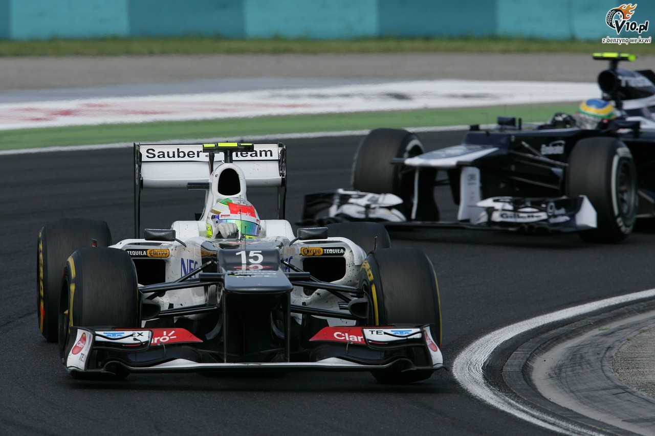 Kobayashi myli o podium, Perez o zwycistwie