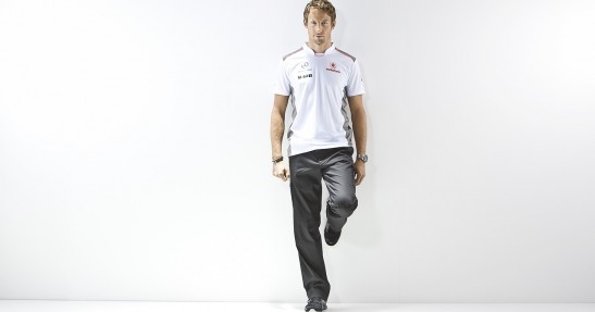 Button i Hamilton w sesji zdjęciowej McLarena
