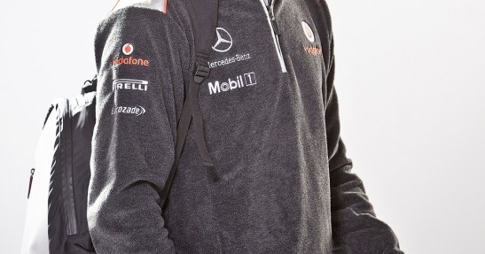 Button i Hamilton w sesji zdjęciowej McLarena