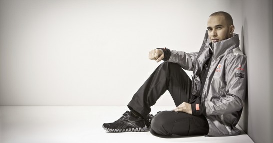 Button i Hamilton w sesji zdjęciowej McLarena