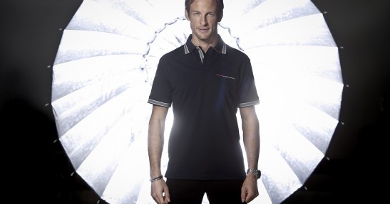 Button i Hamilton w sesji zdjęciowej McLarena